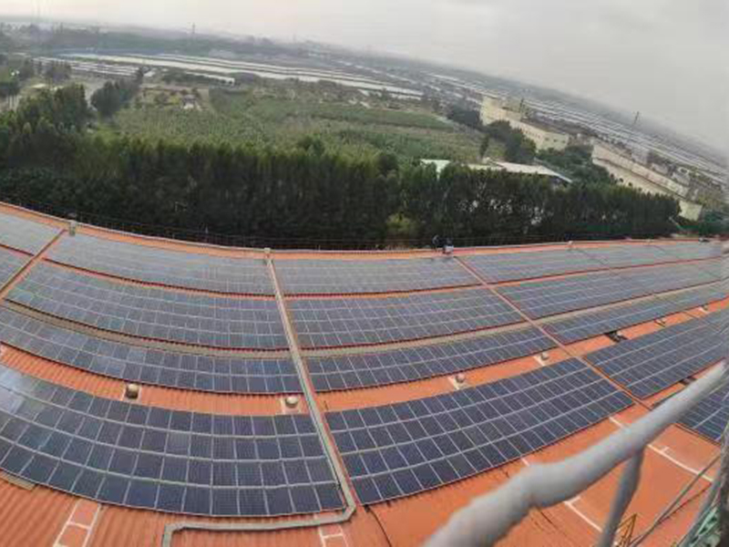 广州南沙工厂屋顶9MW工商业分布式并网光伏电站